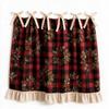 Decorative Christmas Oven Short Curtain Ruffled Edge Cabinet Curtain  Kitchen Window