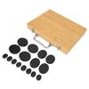 16pcs Hot Stone Warmer Box Fast Heating Round Shape Release Tension Reduce Pressure Massage Stones