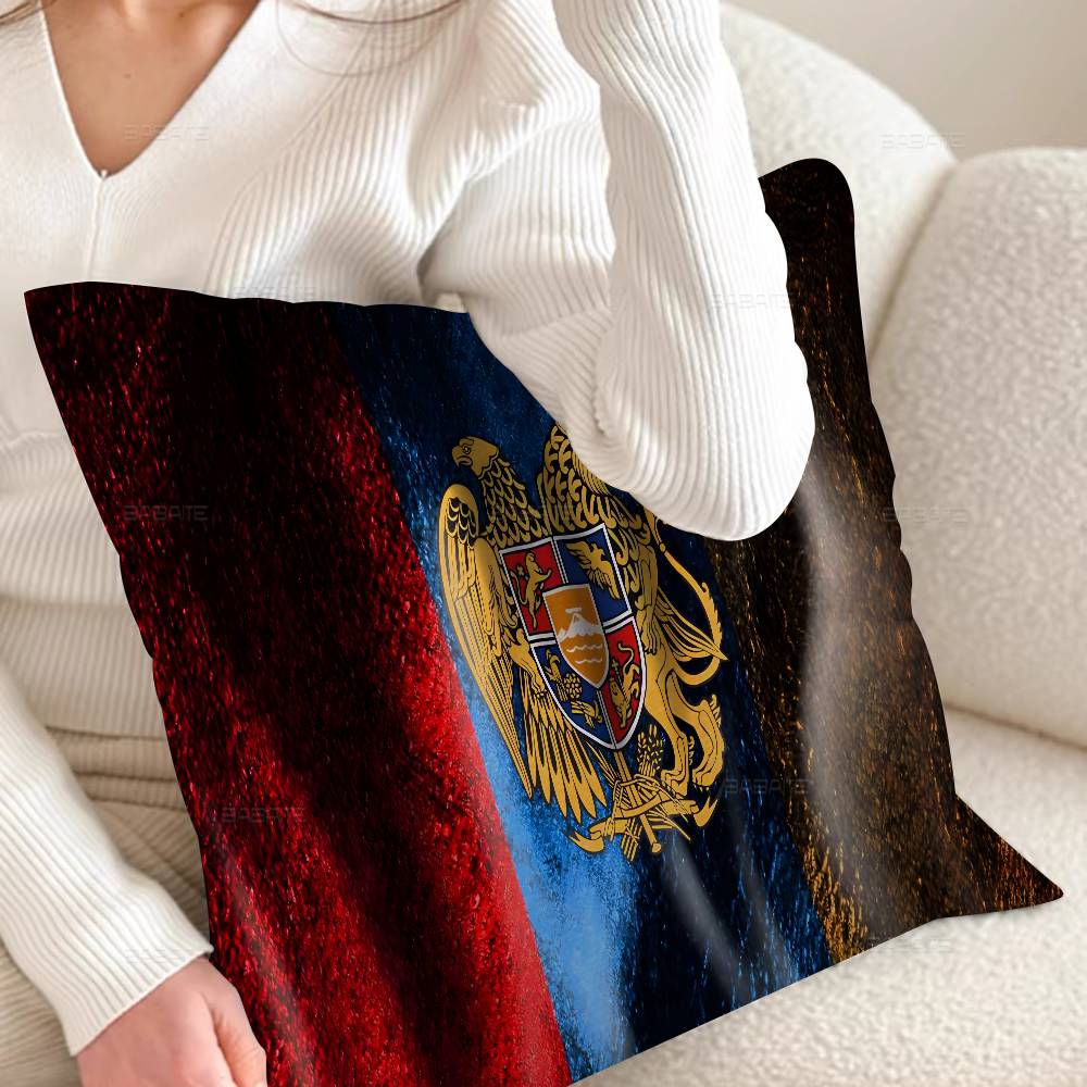 Armenia Armenians Flag Cushion Cover Car Throw Pillow Case For Sofa Car Christmas Gift xcm xcm