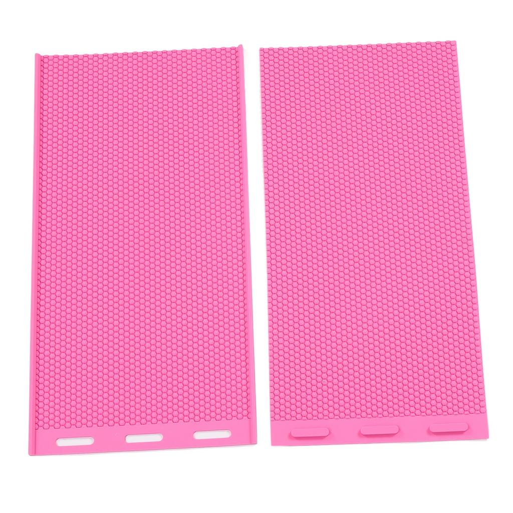 2PCS Beeswax Sheet Molding Silicone Soft Beeswax Foundation Sheets Press Embosser
