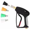 1/4" Pressure Wash Nozzle Household Sheath Nozzle for Cars Stainless Steel Splash Proof Washer Tips Hose Rubber Protector