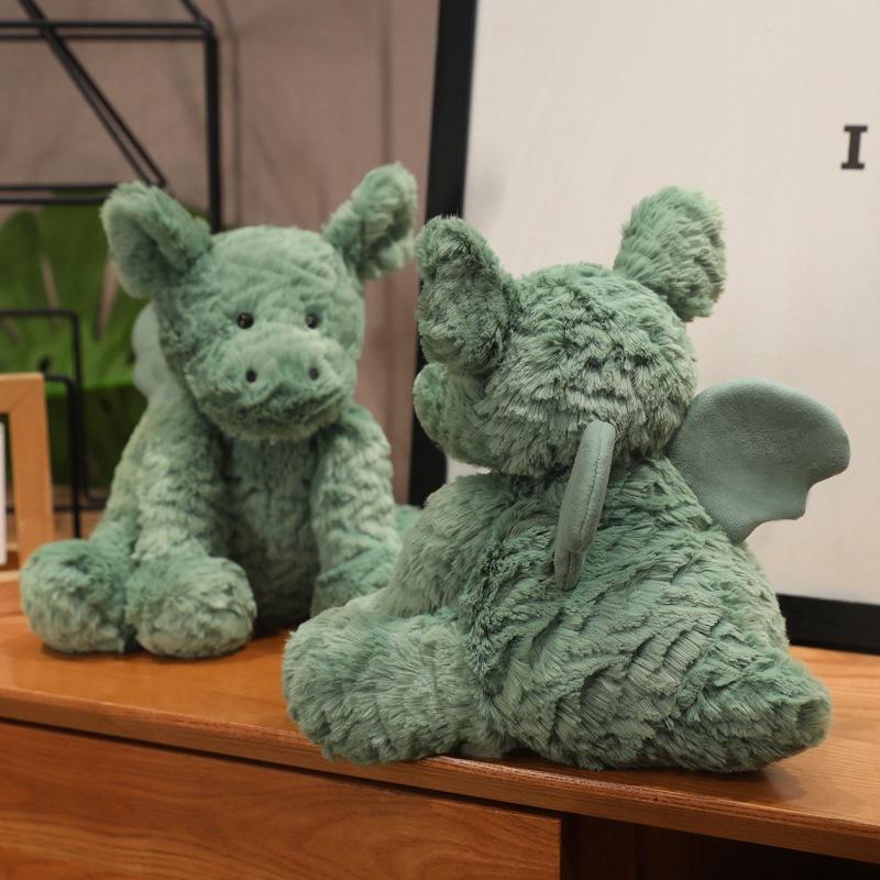 New Jelly Wave Fox Green Dragon Monkey Plush Cute Toy Doll