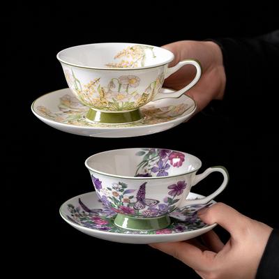 Bone China Coffee Cup Set Afternoon Tea Set High-End Exquisite Ceramic British Black Tea Cup And Saucer Set Household Women