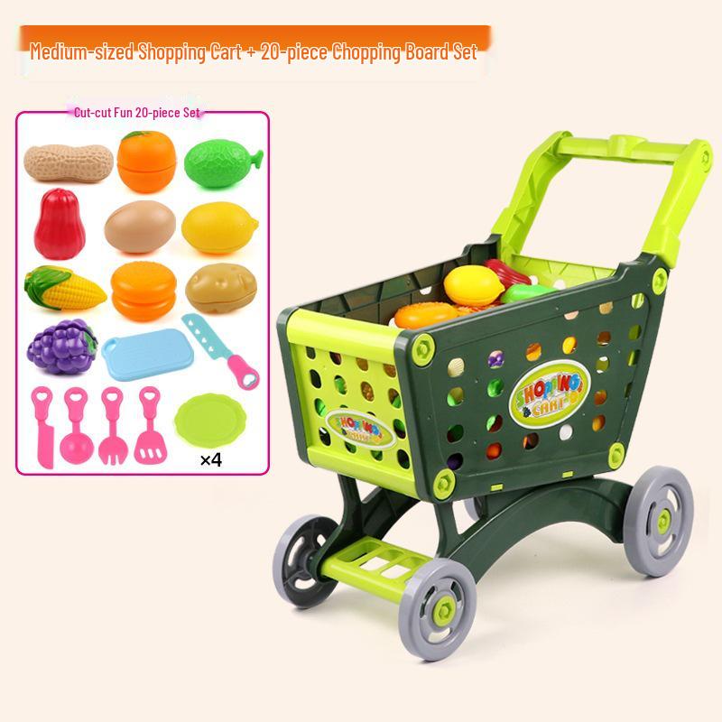 Kids' Role-Play Shopping Cart Toy: Large Simulation Supermarket Walker for Boys and Girls