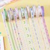 15 Styles Hand-Painted Washi Tape - 10m Small Size Decorative Stickers for Journals