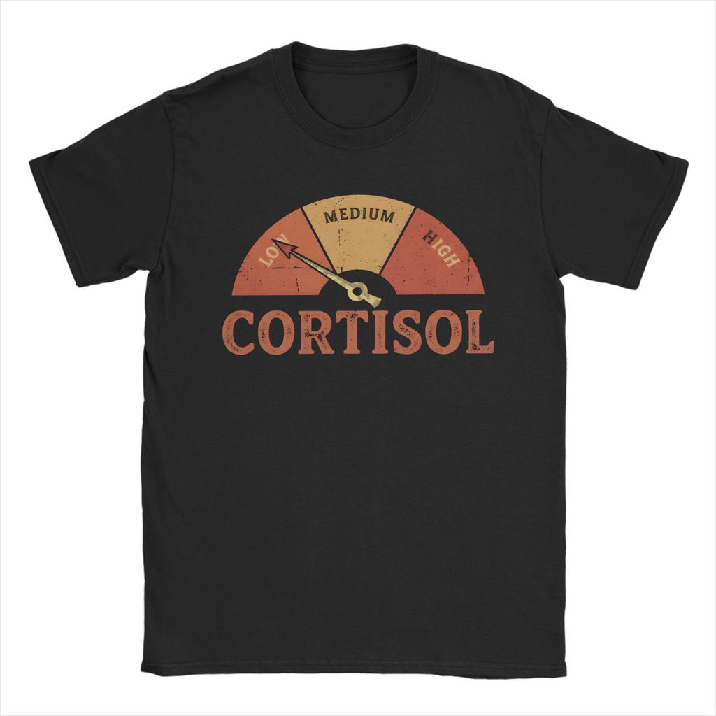 Mens Womens Low Cortisol Levels V T Shirt Cotton Printed Tee Shirts  Clothing Outfits