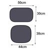 2pcs Car Window Sunshade Cover Block For Kids Car Side Window Shade Cling Sunshades Electrostatic Film Screen Shade