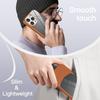 2 IN 1 Splicing Leather Texture Clear Acrylic Case For iPhone 16 15 14 Plus   11 Pro Max Metal Lens Protect Shockproof Cover
