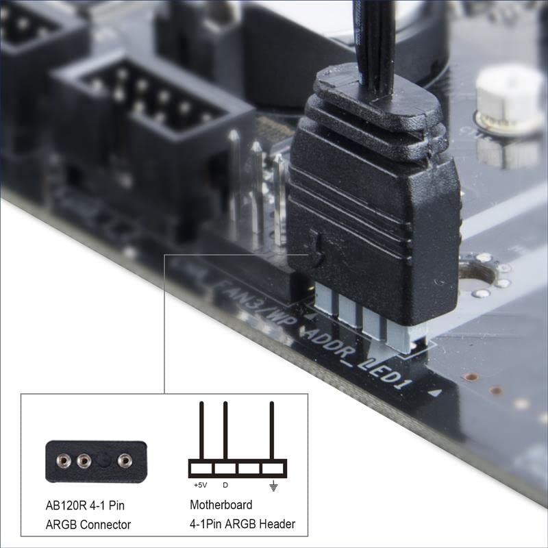 SilverStone Air Blazer Serie Adressierbarer RGB 12cm Gehäuselüfter SST-AB120R-ARGB