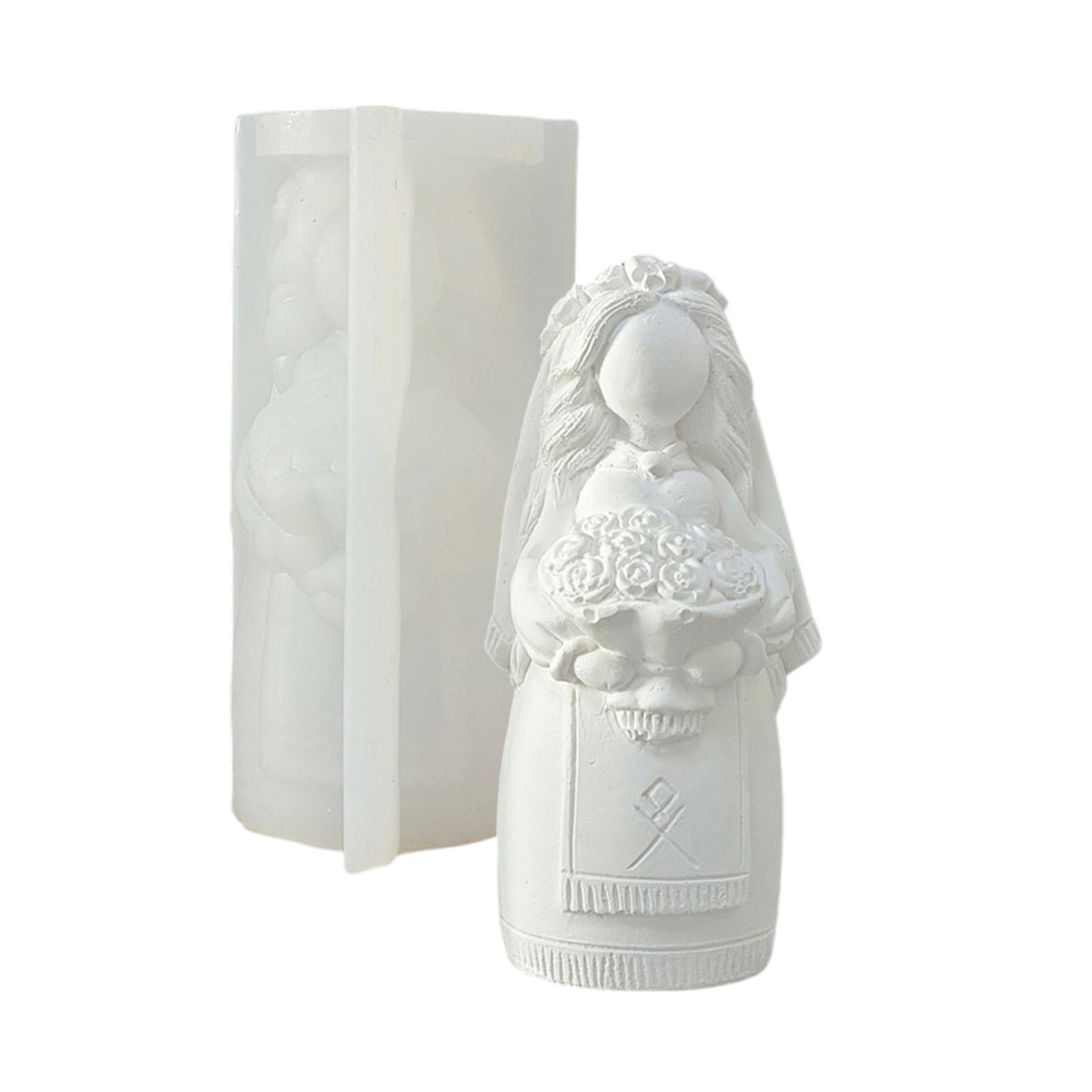 

Силиконовая форма для свечей «Невеста» Формы для поделок из смолы Силиконовые формы для украшений Идеально подходят для свечей ручной работы, мыла и помадки T2