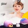 Natural Bath Ball Salt with Glow-in-the-dark Toy Inside Fruity Floral Plants Extract Handmade Sea Bubble Women Men SPA Gift Spa