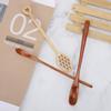 3Pcs Home Long Handle Wood Stirring Spoon Mixing Slotted Spoon for Coffee Milk Honey Use