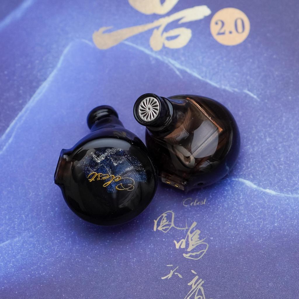 HiFiGo Kinera Celest Pandamon 10mm Square Planar Driver Look SPD IEM Earphones 2.0 In-Ear Monitors, All-New 2.0 In-Ear (Blue 3.5mm)
