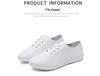 Spring New Women's White Lace-Up Casual Korean Shoes