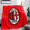 AC Milan Print Flannel Blanket, High Quality Comfortable for All Seasons, Home Decor, Warmth and Comfort, Perfect for Christmas Gifts