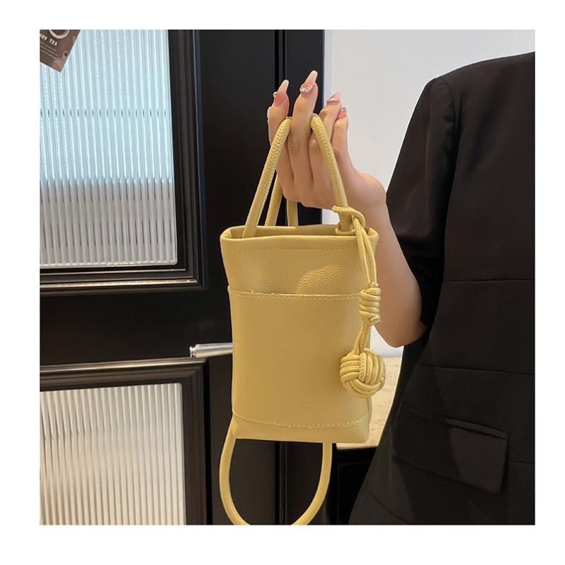 Women's Faux Leather Mini Square Bag 2026 Korean Style Solid Color Magnetic Closure Crossbody Phone Purse
