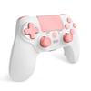 Controlador de Jogo Sem Fio para PS4 Bluetooth 5.0 Vibração Dupla Giroscópio rosa