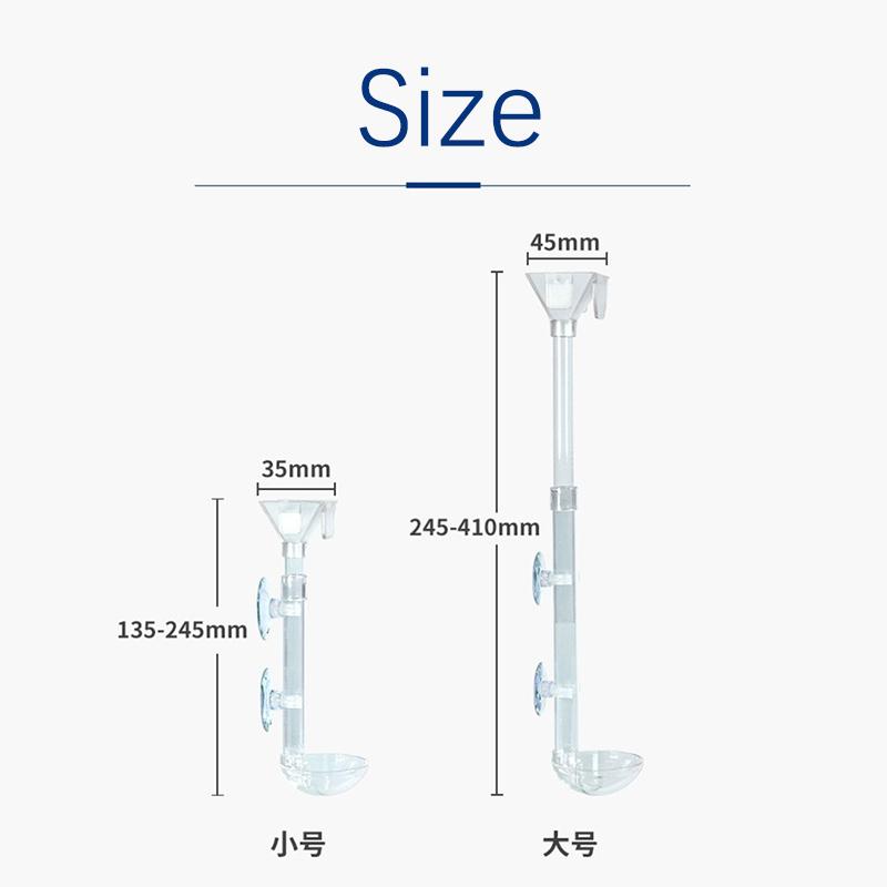 Aquarium Acrylic Feeding Tube Antistuck Feeding Device Design Transparent Fish Food Dispenser Feeder for A Variety of Fish Tanks