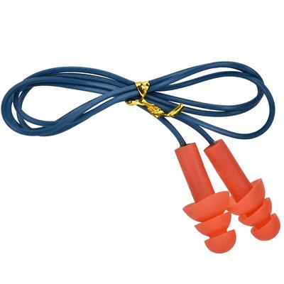 Bouchons d'oreilles antibruit en silicone avec fil, protection auditive détectable en métal