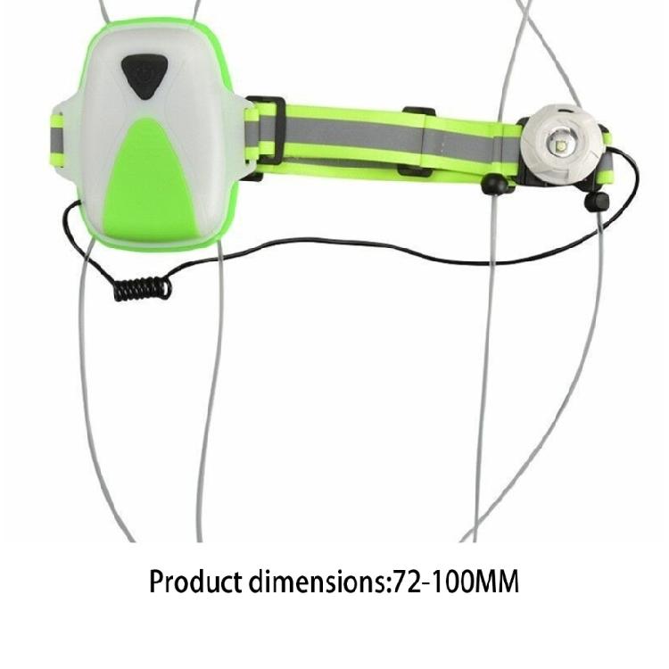 Practical Night Running Vest with Adjustable Front Light and Multiple Color Rechargeable Light Suitable for Safety