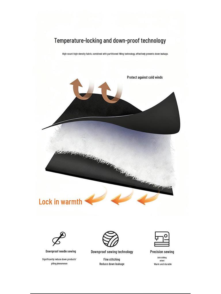 2025 Winter Men's Lightweight Black Duck Down Jacket - National Standard 90, Cold Protection Outerwear for Couples.