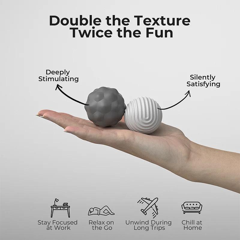 Silicone Magnetic Balls Fidget Toys Kids Autism ADHD Calming Sensory Toy Adults Anxiety Relief Stress Toys Large Size Worry Ball