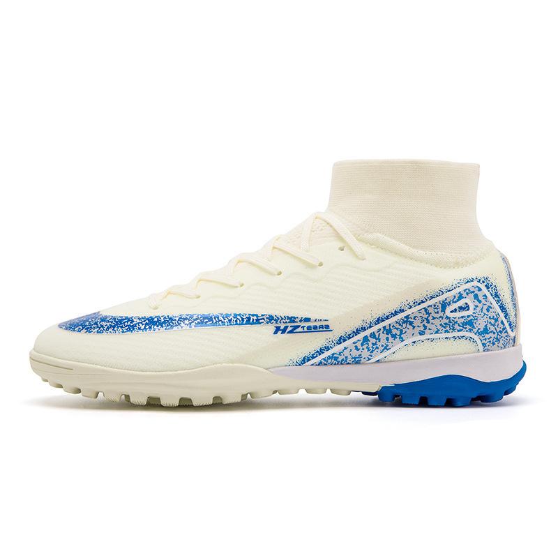 World Cup High-top Football Shoes Tf Broken Nails Seamless Fly-woven Socks Shoes Men's and Women's AG Nails Training Shoes