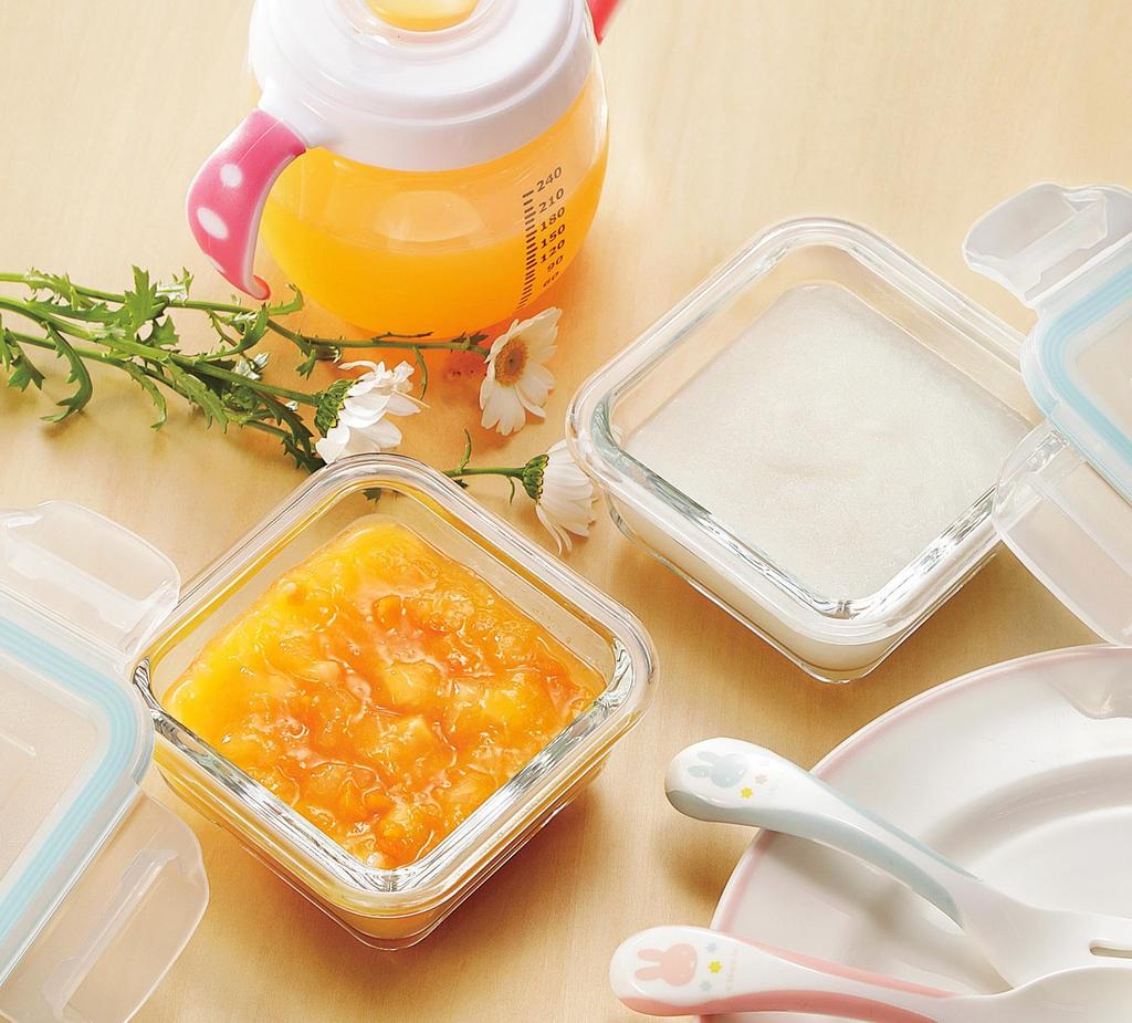 Set of 2 140ml Mini Glass Storage and Containers, Heat-Resistant, Square, Dishwasher-Safe, Airtight, Silicone.