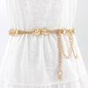 Gold Thin Belt Women'S Accessories Dress Women'S Metal Ring Decorative Waist Chain