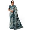 Tamaira Fashion Women' Plain Weave Pure Cotton Saree Without Blouse Piece( Blue)