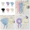 Women's Lightweight Lace Scarf Summer Soft Neck Wrap With Compact Foldable Design For Daily Outfits