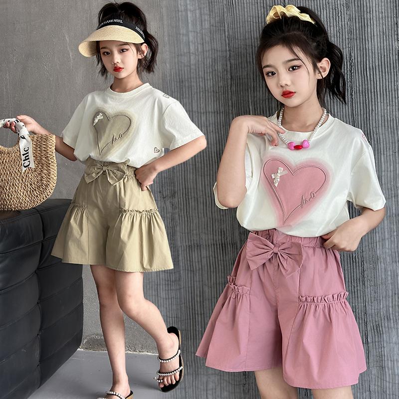 Girls' Summer Short-Sleeved Set