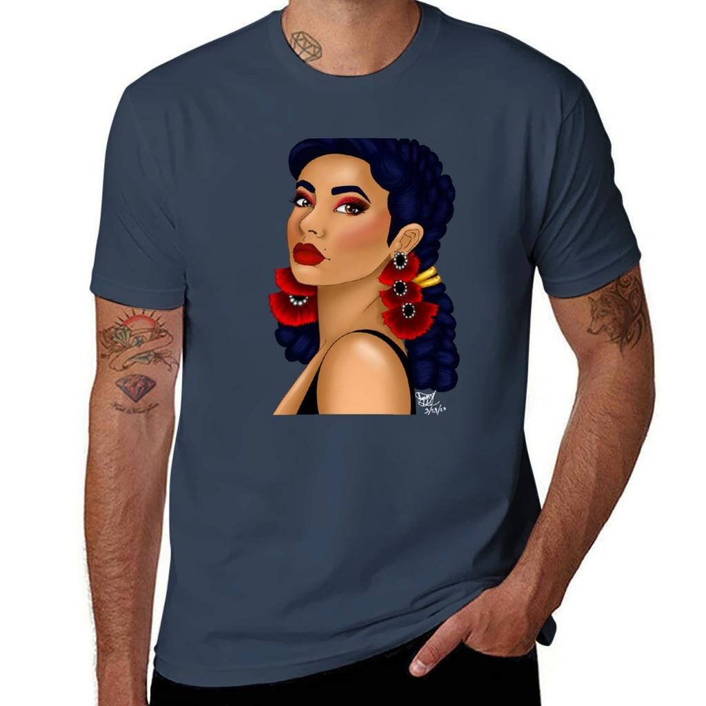 La Reina De Belleza Tshirt Work Short Sleeve Cotton Top