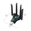 1300Mbps Dual Band Usb Wifi Adapter 4 High Gain Antennas Dual Band Driver Free Plug And Play For Desktop Laptop Gaming