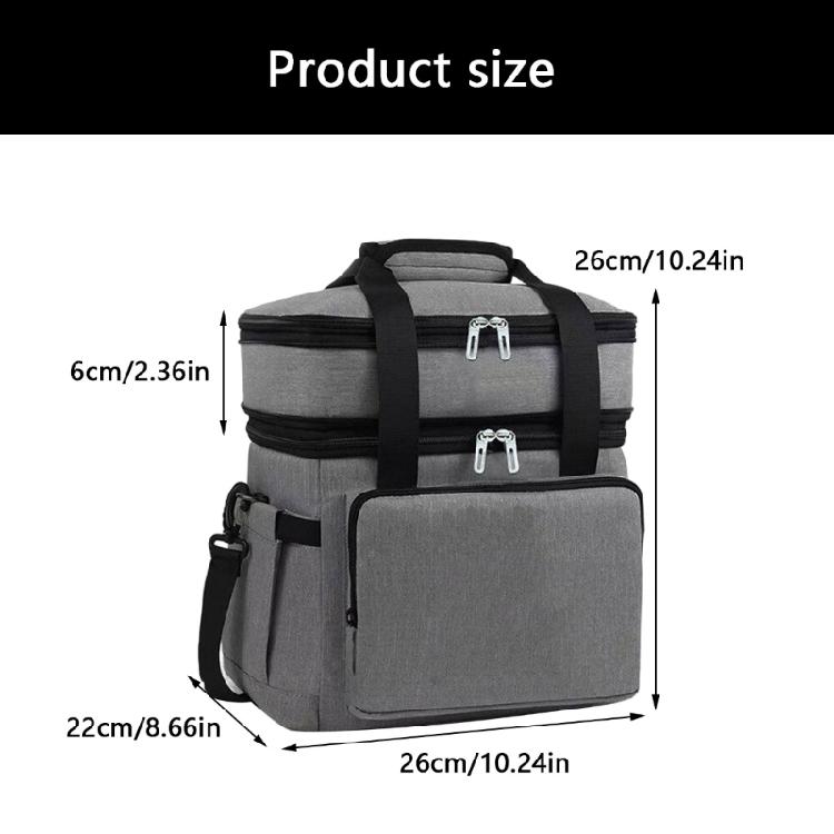 Leakproof Insulated Meal Bag with Thickened Aluminum Foil Layer Easy Carry Designs Grocery Bag for Outdoor Outing Travel