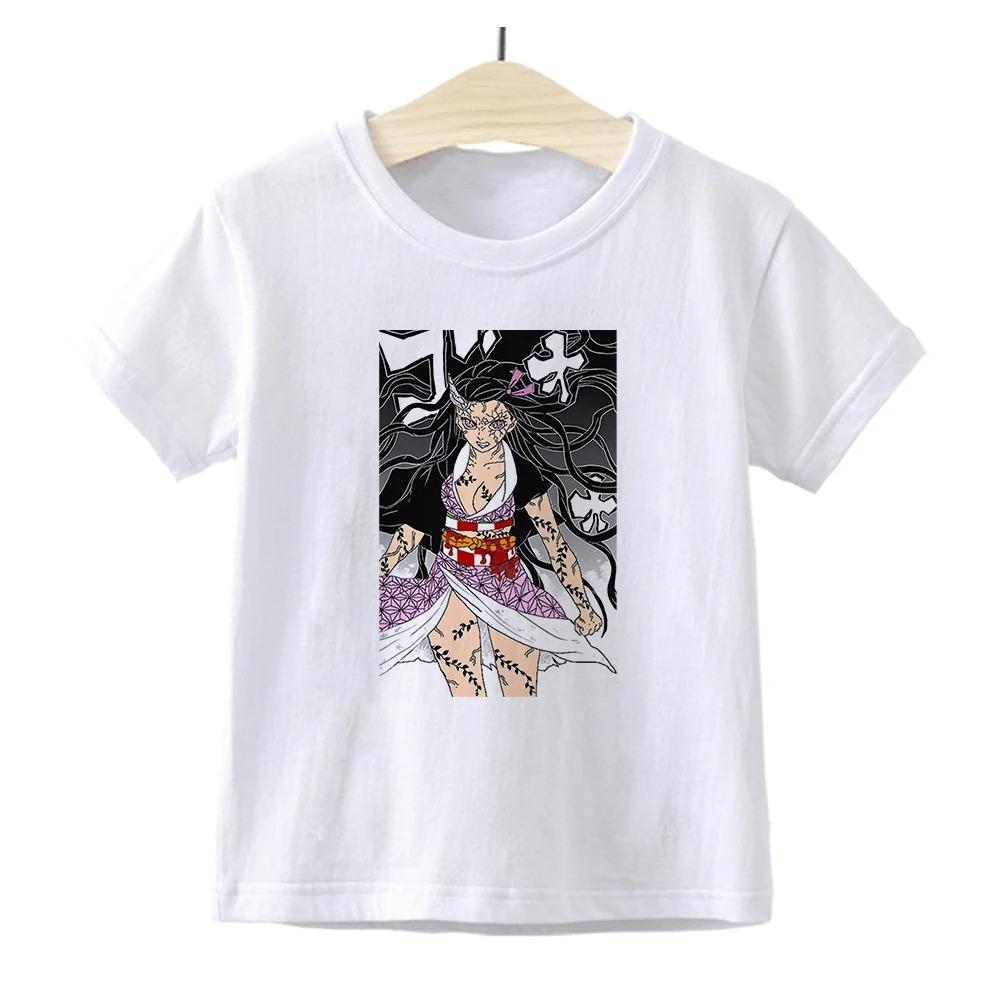 Kimetsu No Yaiba Shirt Boys Demon Slayer Anime T Shirt Fashion Japan Harajuku Children Ropa De Demon Slayer Tshirt for Kids Boys