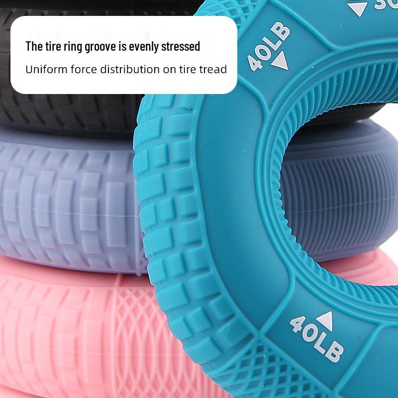 Triple-Strength Silicone Grip Ring for Finger and Wrist Decompression Training