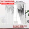 2D FLAT PRINTING 2pcs Curtains (Without Rod) Elegant Feather Design Curtains April Fools is Day holiday curtains Durable