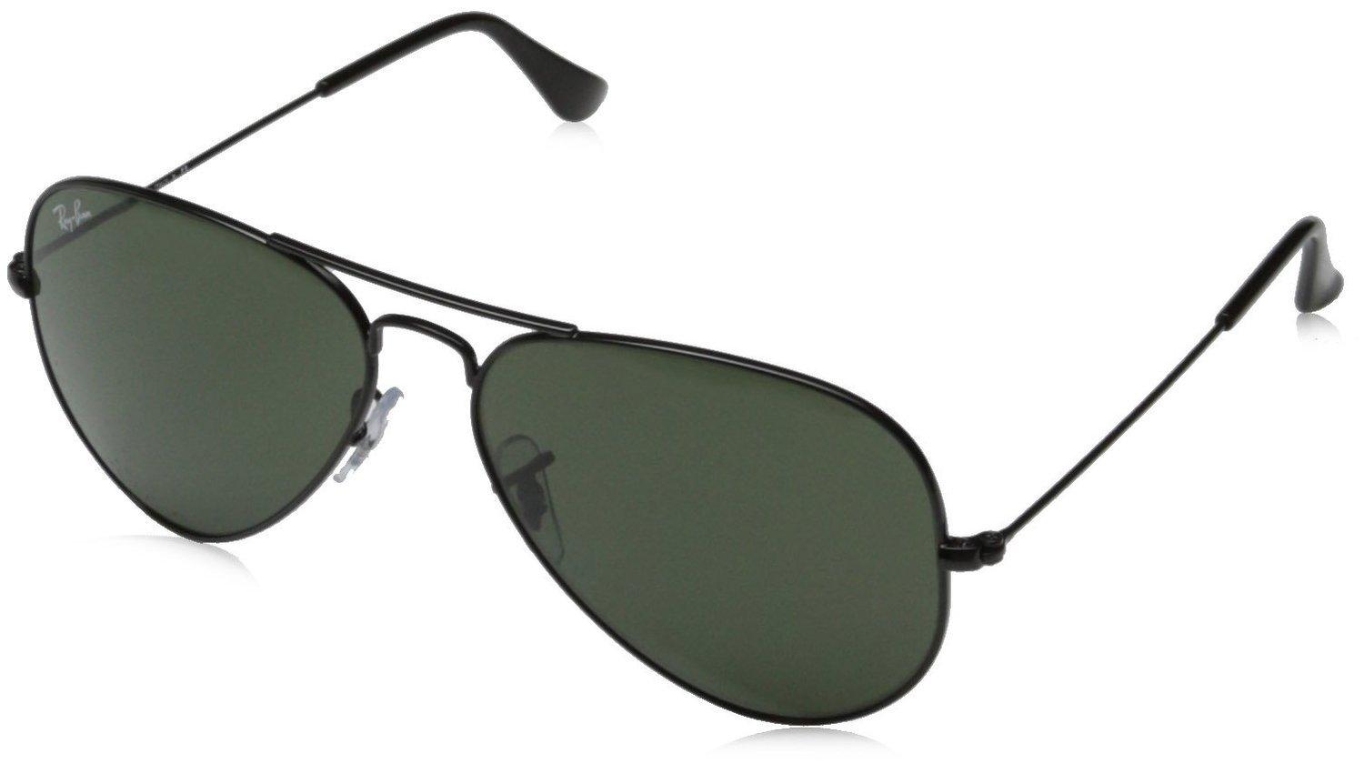 

Солнцезащитные очки RB3025 L2823 AVIATOR LARGE METAL ЧЕРНОЗЕЛЕНЫЕ Ray-Ban (G-15 XLT) чёрный