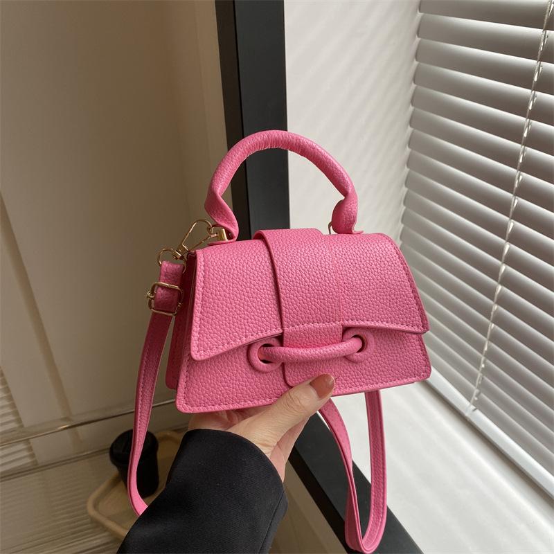 Trendy Crossbody Mini Lipstick Bag with Belt Decoration