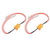 2 Pcs Error Free Load Resistor LED Light Bulbs Wiring Adapters for Daytime Running Fog Light