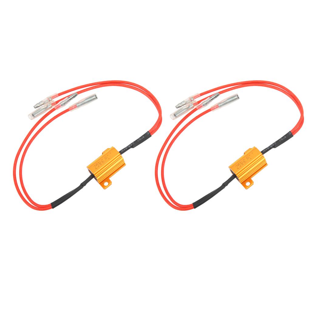 2 Pcs Error Free Load Resistor LED Light Bulbs Wiring Adapters for Daytime Running Fog Light
