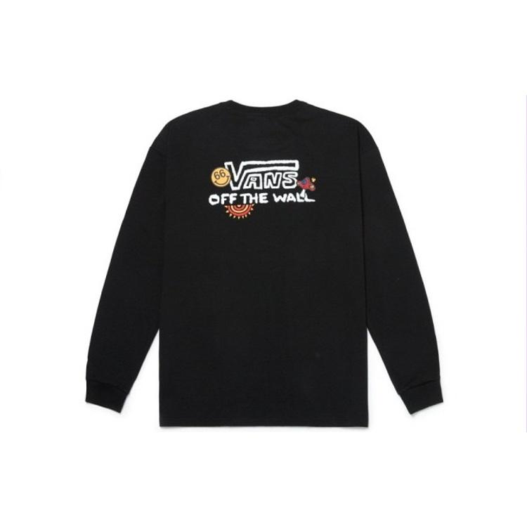 Vans Logo Long Sleeve T-shirt Black Men s VN0A5H86BLK L