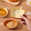 4 Stück Niedliche Brotförmige Saucenschälchen, 4 Zoll Keramik-Gewürzplatten für Frühstück, Mittagessen, Abendessen Ideal für Heimküche, Heimdekoration,