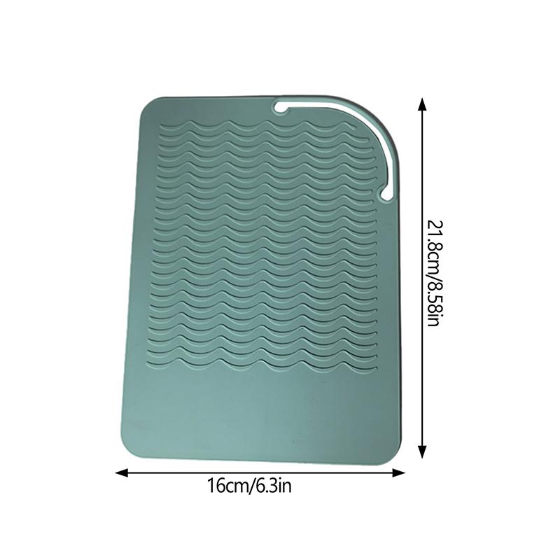 New 1Pc Multifunctional Silicone Heat Resistant Pad Insulation Mat For Hair Straightener Heat Curling Stick Curler Flat Irons