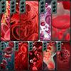 Capa de Celular Plaqueta Sanguínea ao Microscópio Para Samsung Galaxy S22 S25 Ultra S21 S10 Plus S26 Edge S20 S23 S24 FE Capa Sili