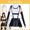 Elegante Costume Cosplay di Tifa Ispirato al Gioco Stile Urbano Outfit in Poliestere