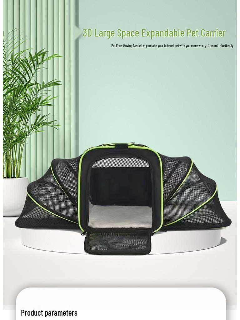 Large Portable Pet Backpack - Breathable, Airline-Friendly for Cats and Dogs