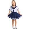 Neue marineblaue Matrosen-Schuluniform für Kinder, Export für den ausländischen Handel, Matrosen-Cosplay-Uniform für Mädchen im Kindergarten