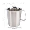 304 Stainless Steel Milk Frother Jug Coffee Milk Frothing Jug Latte Pitcher Measurement Jug Measuring Cup with Markings Spout